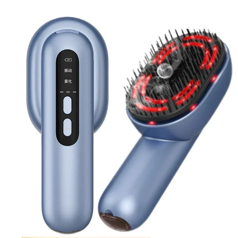 Electric Scalp Massager Comb – Hair Growth & Care Vibration Mist Comb with Red Light Therapy and Essential Oil Diffuser