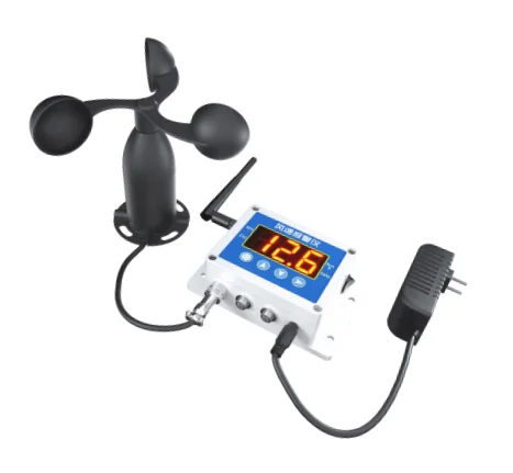 2026 High decibel Wireless LoRa Monitoring Wind Speed Alarm Sensor IoT Anemometer For Construction
