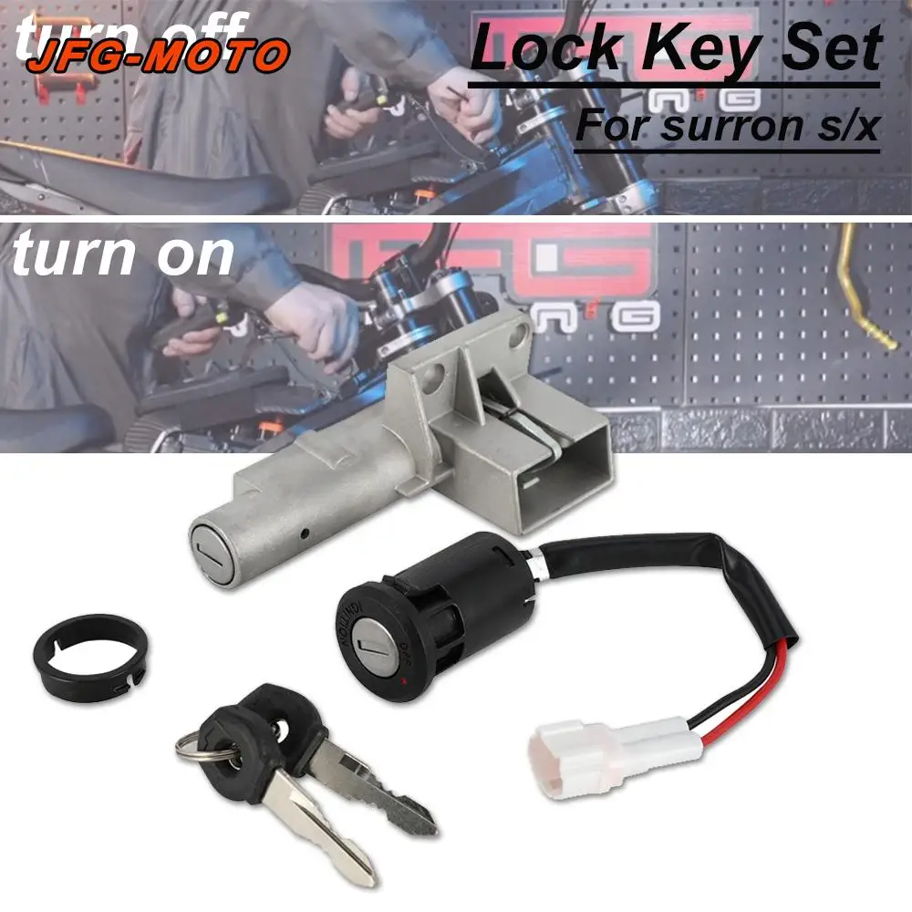 

Motorcycles Accessories Key Set Ignition Switch Lock Key Set Kit For Sur Ron S X Lightbee Light Bee S X Electric Bike Off-Road