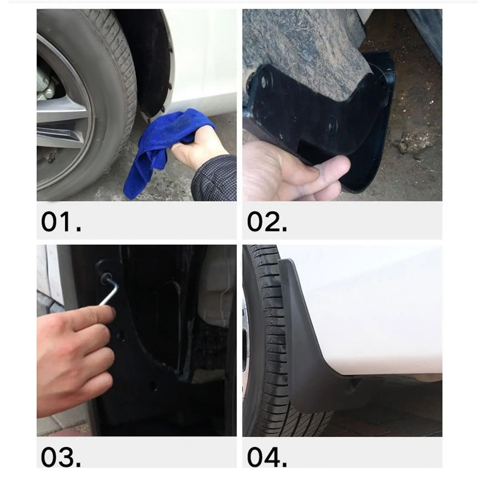 Splash Guards Mud Flaps Mudflaps for Yuan Plus Pre Drilled Durable Professional
