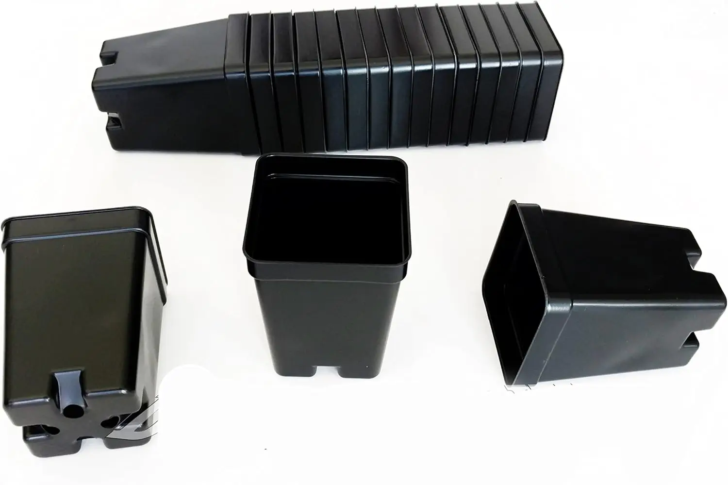 

96 Qty Qty 2.5 Inch Square x 3.5 Deep Press Fit Pots for geraniums strawberry plants seed starting flowers germination t