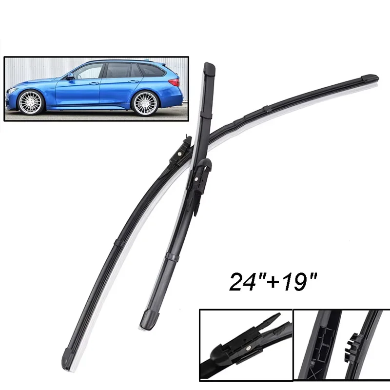 

Wiper Front & Rear Wiper Blades Set For BMW 3 Series F31 Touring 2011 - 2019 Windshield Windscreen Window Rain Brushes