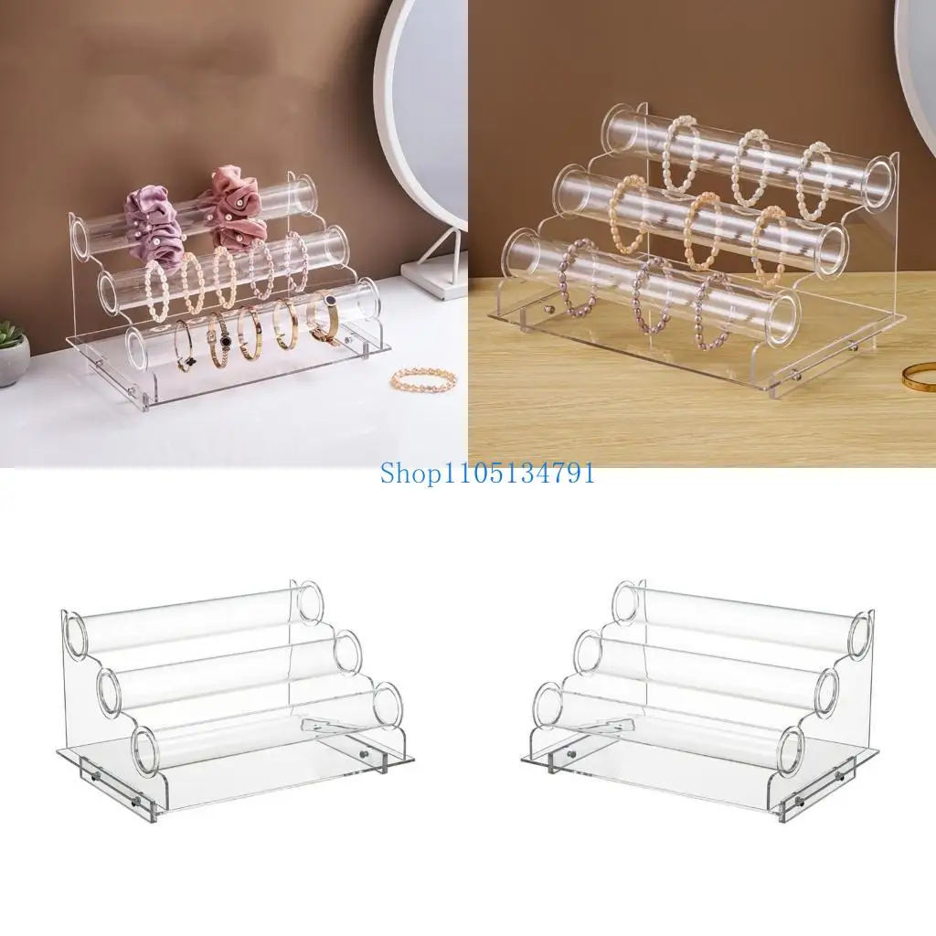 

98 -километровое пространство, сберегающее прозрачное акриловое браслет организатор прозрачный запястье стойки для хранения 3 3