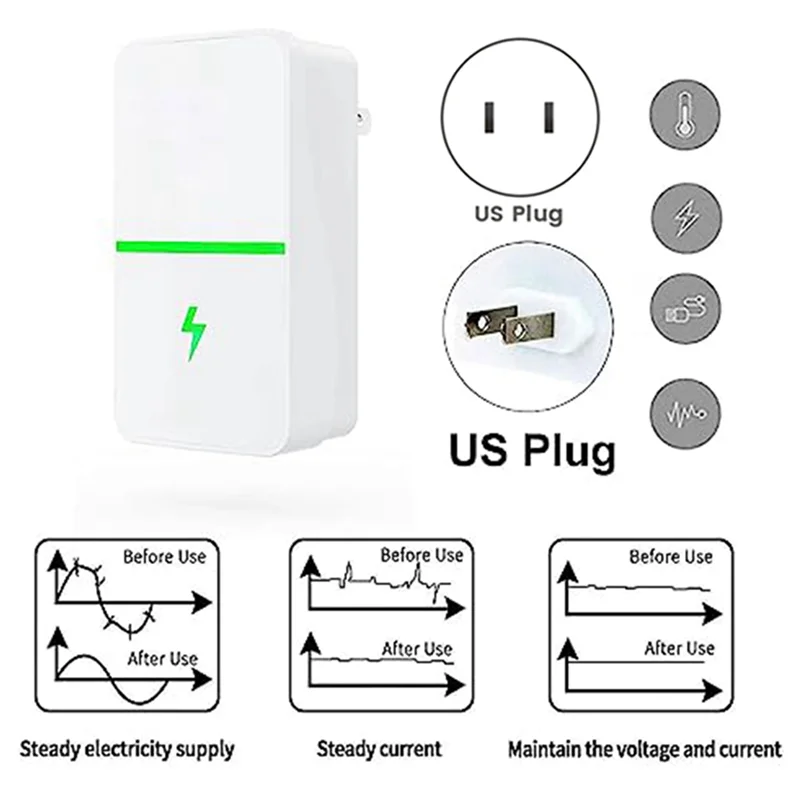 

Энергосберегающее устройство Stopwatt AA49, энергосбережение Stopwatt, энергосбережение Stop Watt, энергосбережение Stop Watt (10 шт.), вилка стандарта США