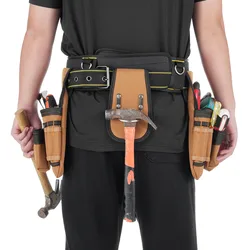 Tool Belt with Suspenders Heavy Duty Tool Vest with Detachable & Adjustable Tool Pouch Bags Organizer for Carpenters