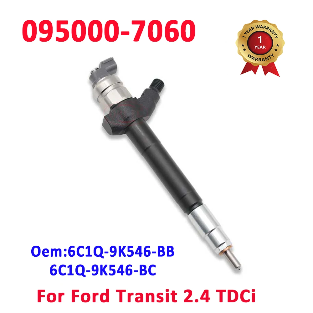 ORLTL 095000-7060 Diesel Injector 0950007060 DCRI107060 6C1Q9K546BC Fuel Injection Nozzle 095000-7061 for Ford Transit 2.4