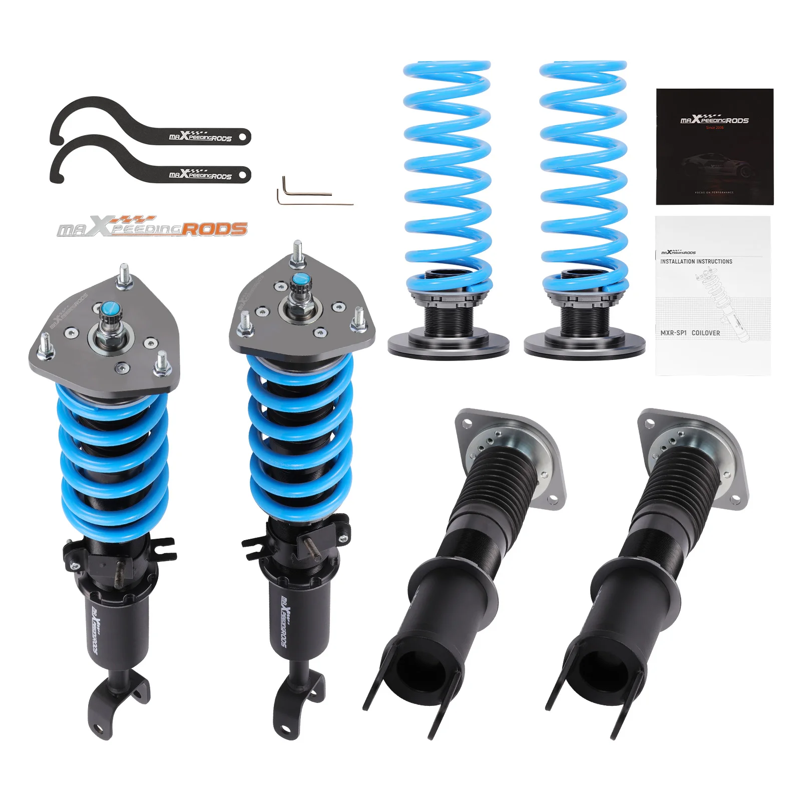 Maxpeedingrods COT6 Coilovers 24 Way Damper Kit for INFINITI G35 Sedan Coupe V35 Racing Coilovers Suspension Kit