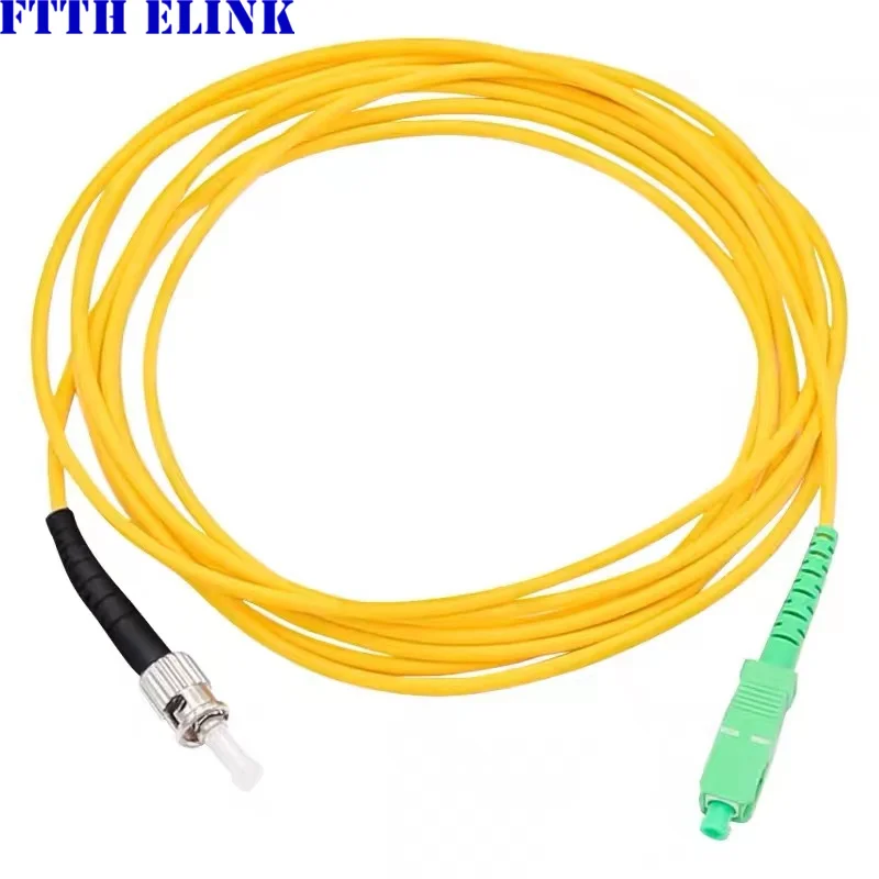 สายแพทช์ไฟเบอร์ออปติก SC/APC-ST/UPC SM simplex โหมดเดียว 3.0 มม.แจ็คเก็ตสายจัมเปอร์ใยแก้วนําแสงจัดส่งฟรี ELINK 20pcs