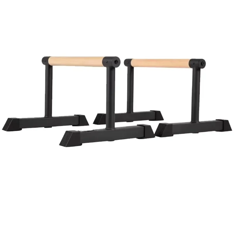 Beech Wood Parallel Push Up Stand Eco-Friendly Adjustable Fitness Gear For Home Workout