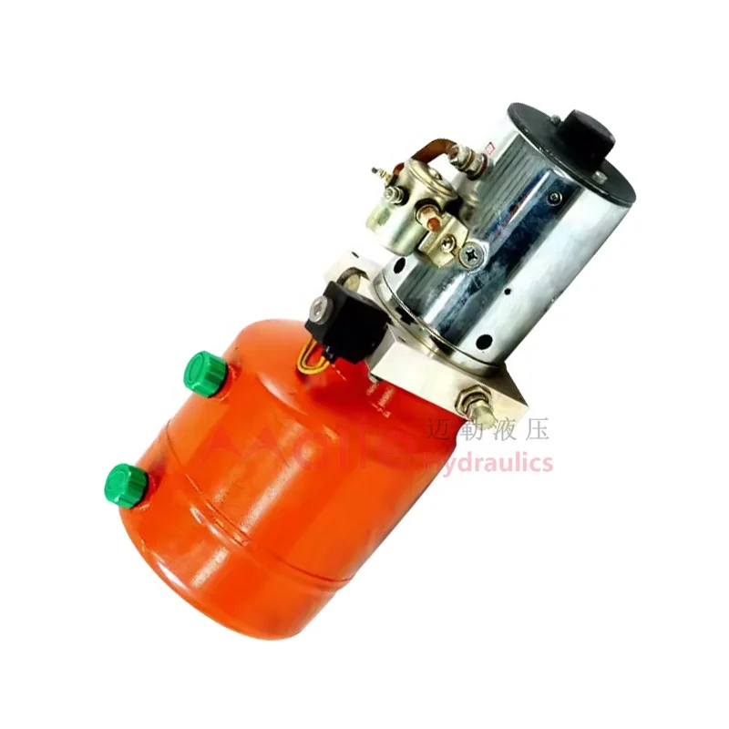 China Factory Made 12V/24V Portable Hydraulic Power Unit Carbon Steel Small Hydraulic Power Pack 1 Year Warranty for Forklift