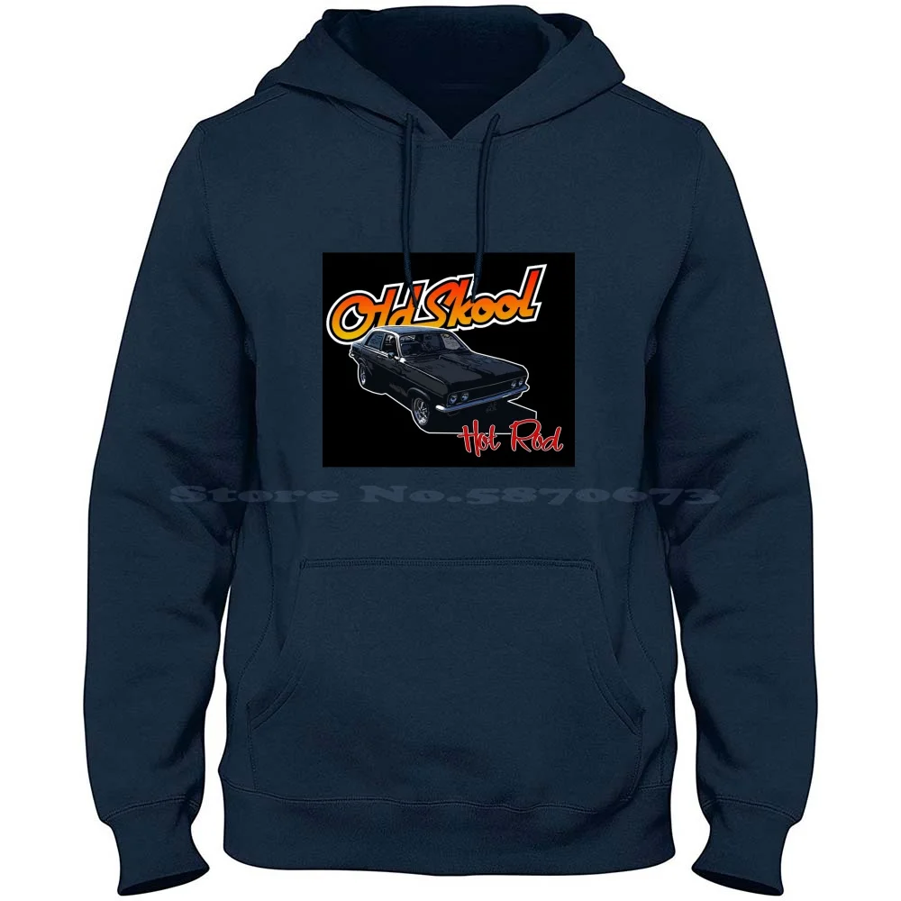 Old Skool Hot Rod 100% Cotton Hoodie Vauxhall Viva Custom Hotrod Car Street Machine Classic Vintage Darryl Williams