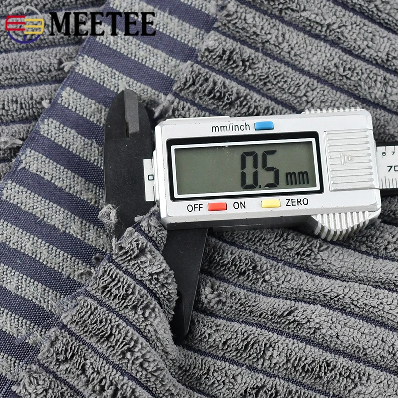 

50/100/150/200/250*150cm Striped Cotton Corduroy Fabric Sofa Pillow Plush Toy Decorative Cloth Garment Fabrics Sewing Accessory