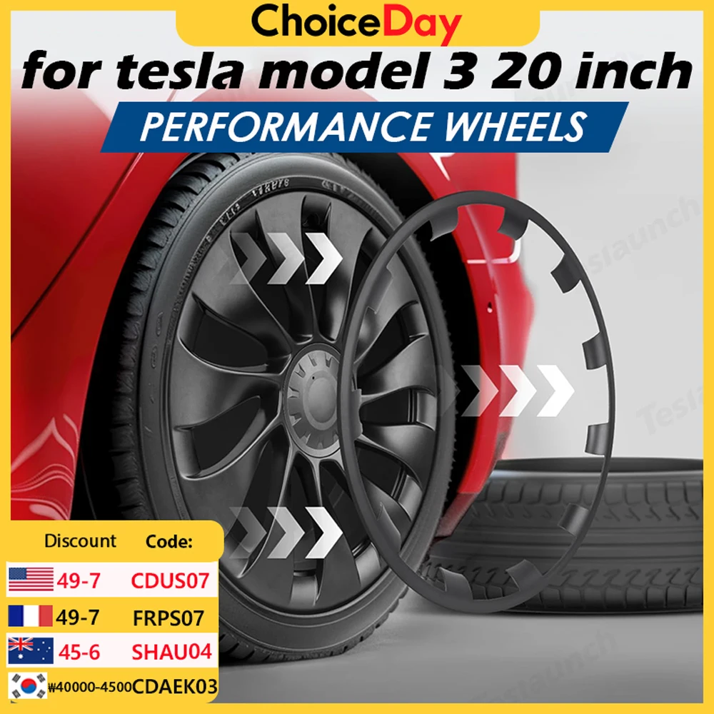 

4 шт. автомобиль для Tesla Model 3, аксессуары, 20-дюймовые автомобильные колесные диски, защитное кольцо для края, защитная полоса для шин, крышка ступицы колеса 2020-2023