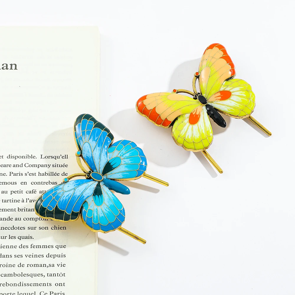 

Colorful Metal Butterfly Book clip -withGift Box Package, Reading Mark GiftsforMen and women BookLovers,collectibles