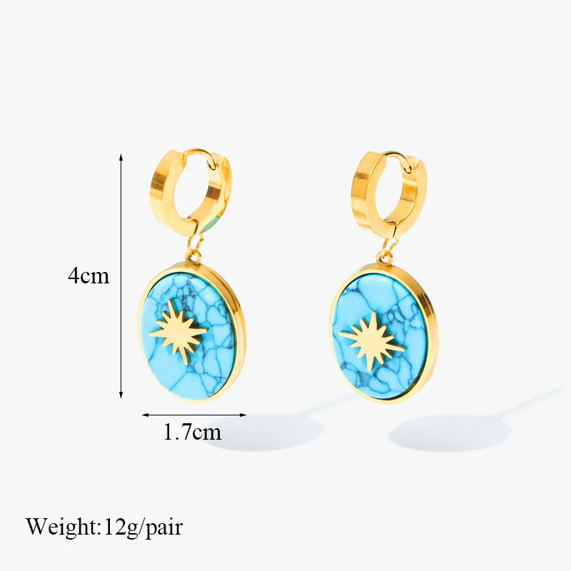 EILIECK 316L Edelstahl Phoenix-Blumen-Kreuz Geometrische Halskette Ohrringe für Damen Modisches Wasserdichtes Schmuckset Hochzeit – Detail 17