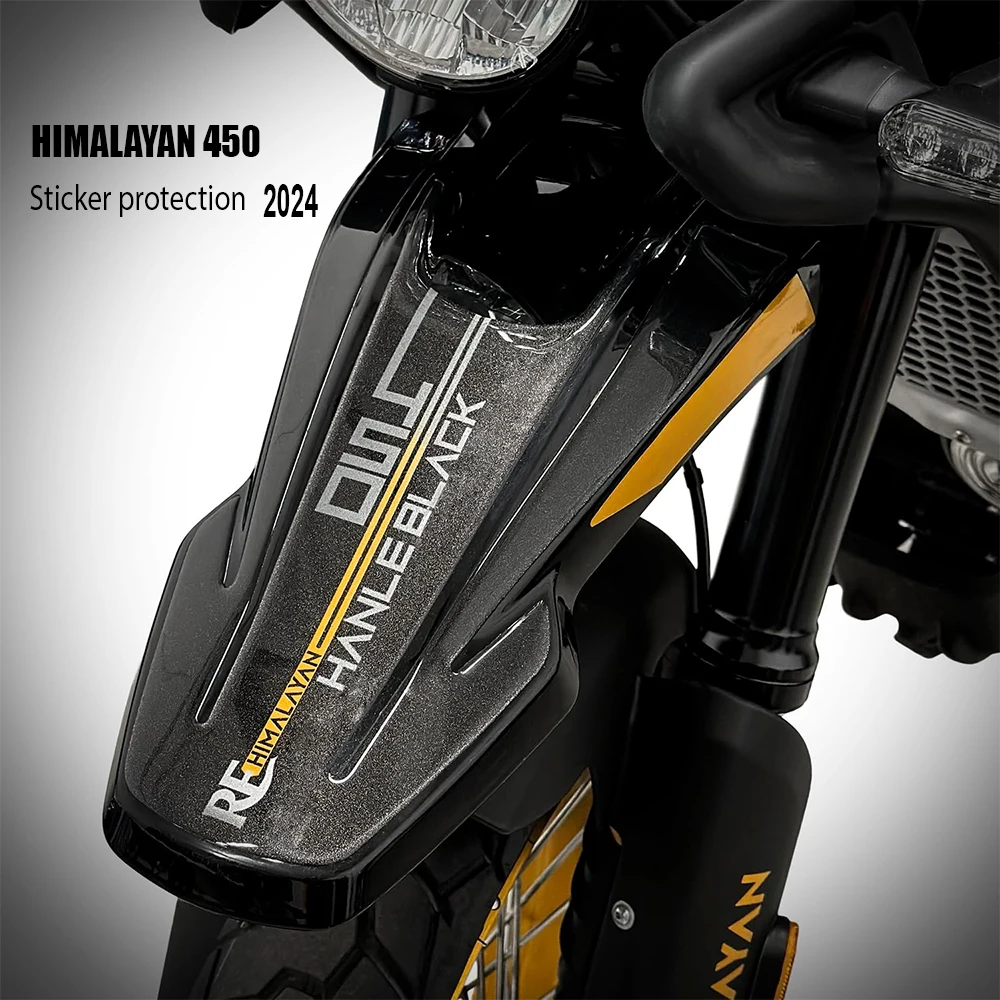 

Для Himalayan 450 Hanle, черная накладка на топливный бак мотоцикла, боковая защитная наклейка на бак мотоцикла, комплект наклеек, аксессуары, водонепроницаемые