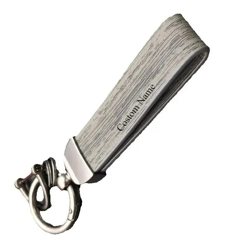 

leather k Color Simple Smooth Surface Microfiber Cartoon Keychain Luggage Hanging Decoration Metal Zinc Alloy Customized Car Key