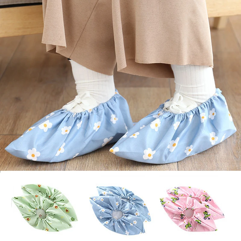 Reusable Shoe Covers Non-slip For Men Women Washable Keep Floor Carpet Cleaning Household Indoor Outdoor Shoes Protector Cover