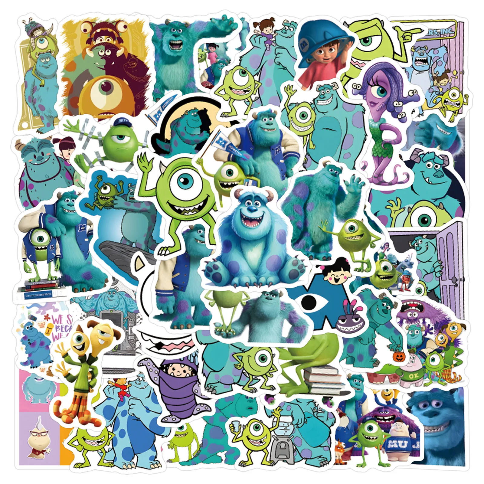 

10/30/60PCS Disney Animation Monsters Inc Cute Funny Graffiti Decorative Stickers Waterproof Decals Children's Toys Gifts