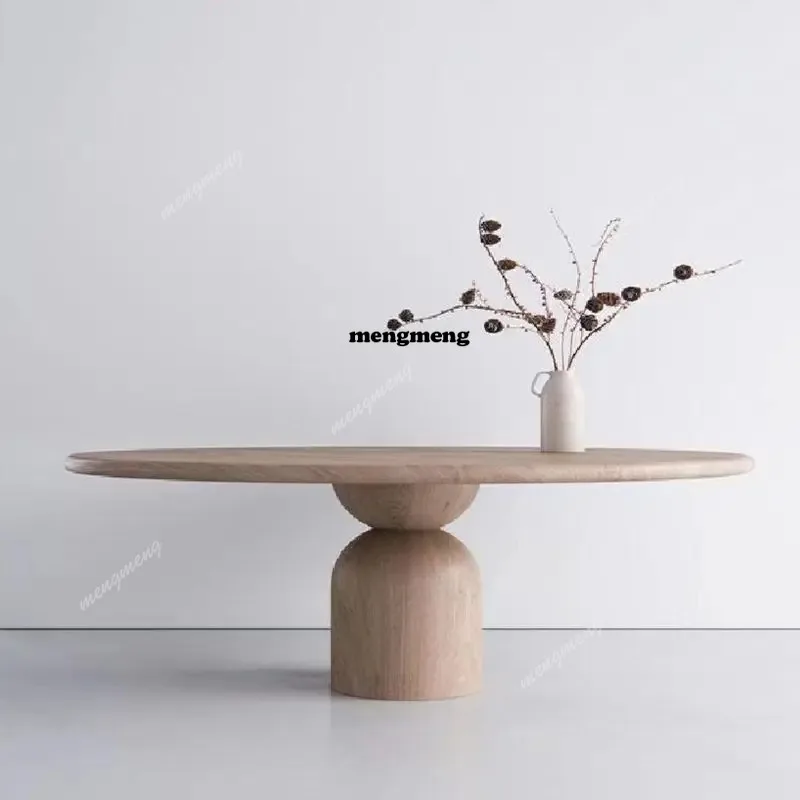 

Nordic Creative Dining Table Modern Minimalist Round Table Solid Wood Long Table Designer Creative Home Furniture Esstisch FYDT