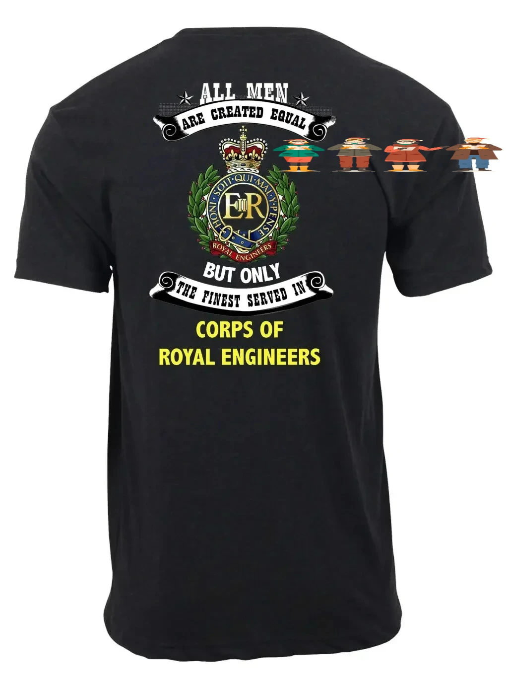 All Good Men Are Created. Royal Engineers/Sappers T Shirt. Short Sleeve 100% Cotton Casual T-shirt Loose Top Size S-3XL