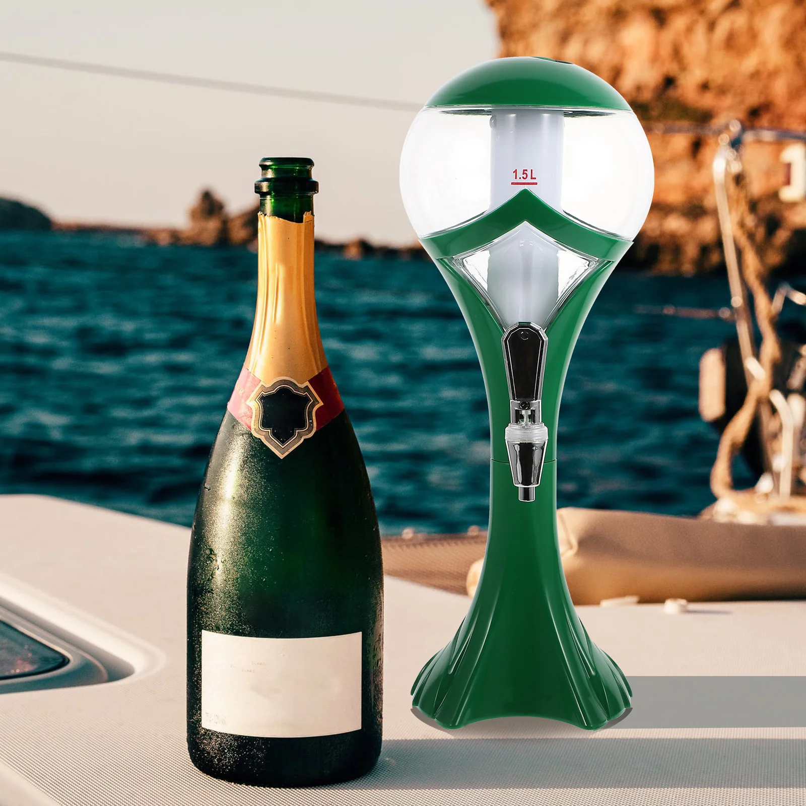 

1 шт. диспенсер для пива 1,5 л пластиковый кран для пивной башни распределитель напитков домашний бар вечерние контейнер для напитков