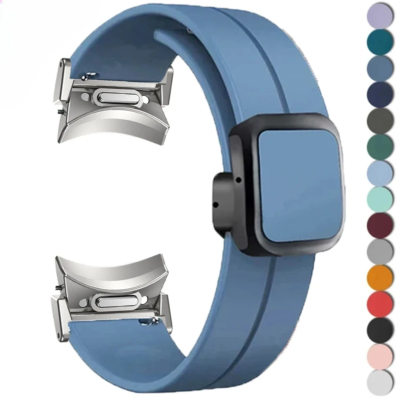 

Магнитный силиконовый ремешок Quick Fit для Samsung Galaxy Watch 6 Classic, 47 мм 43 мм 6/5/4 40 мм 44 мм 5 Pro 45 мм 4 Classic 46 мм 42 мм