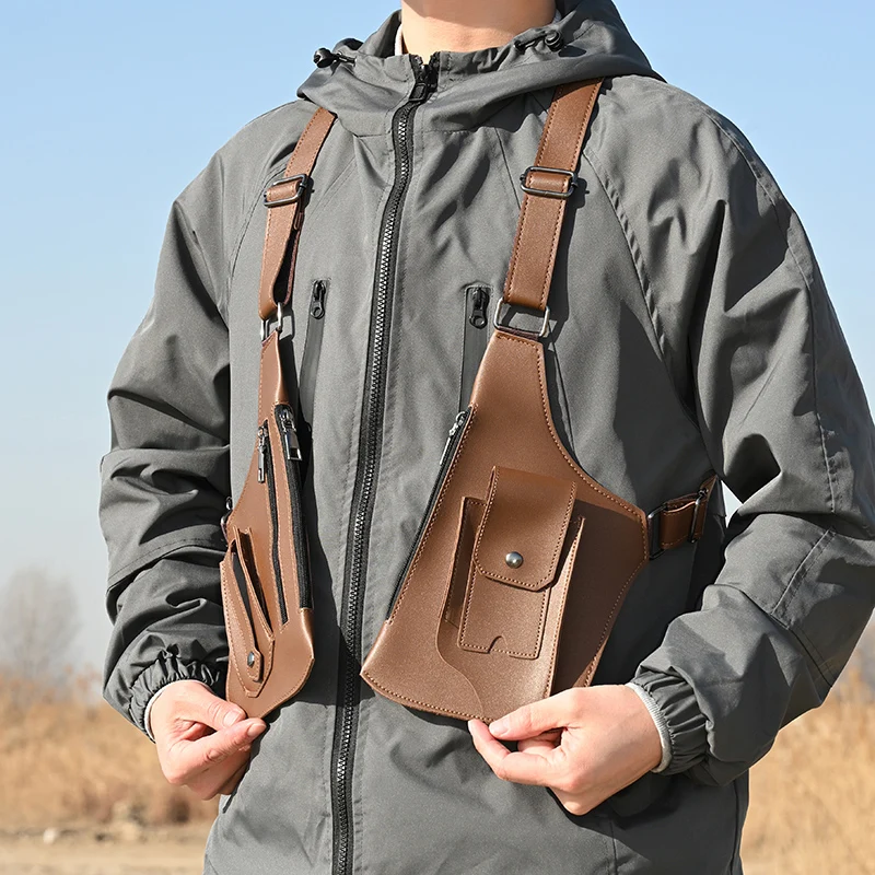 Taktische Outdoor-Brusttasche, Taktische Angeltasche, Outdoor-Sport-Brusttasche, Mehrzweck-Taktische Westentasche für Herren – Detail 5