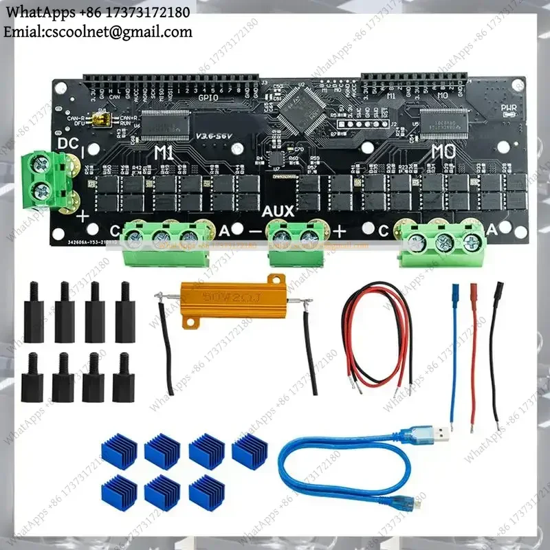 FOC BLDC Dual Motor Controller MKS XDRIVE Xdrive3.6 Upgrade Kit 56V For AGV-Servo High-Precision Based On Odrv V3.6