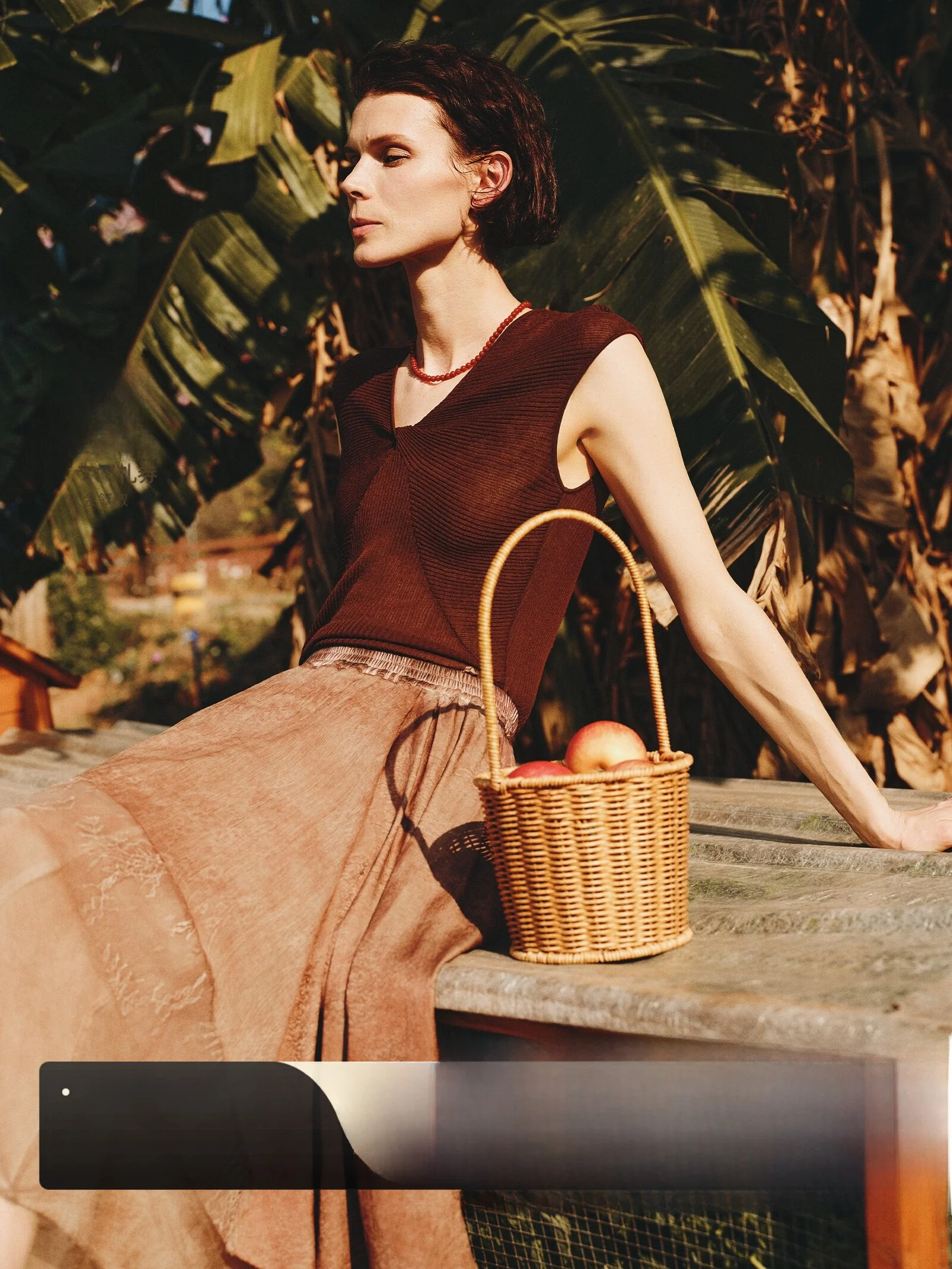 

Moussey Cotton Blend Knitted Sweater V-Neck Twist Lightweight Breathable Short Sleeve Women's Casual Fashion Spring 2026