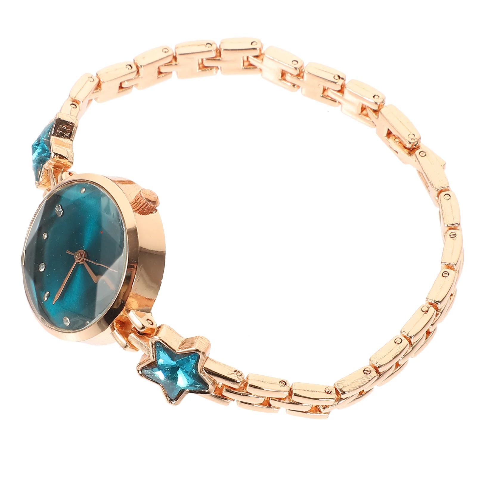 

Watch Blue Star Rhinestone Alloy Quartz Wrist Accessories Wristwatch Waterproof Delicate Fashion Wrist Decoration