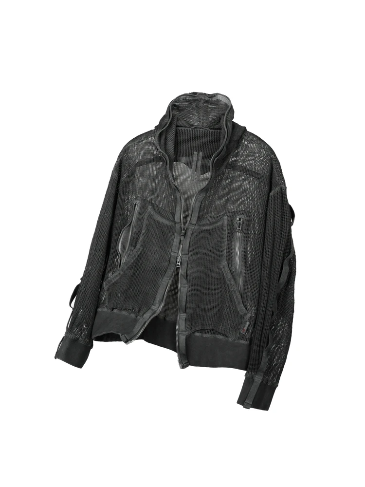 

неуstant S09R толстовка киберпанк авангардная модная темная одежда мытая потертая