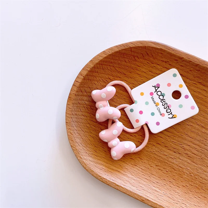 1 زوج ديزني ميني ماوس الشعر حبل العلاقات الفتيات الطفل ذيل حصان حامل الكرتون شريط مطاطي صغير الاطفال أغطية الرأس إكسسوارات الشعر هدية #5