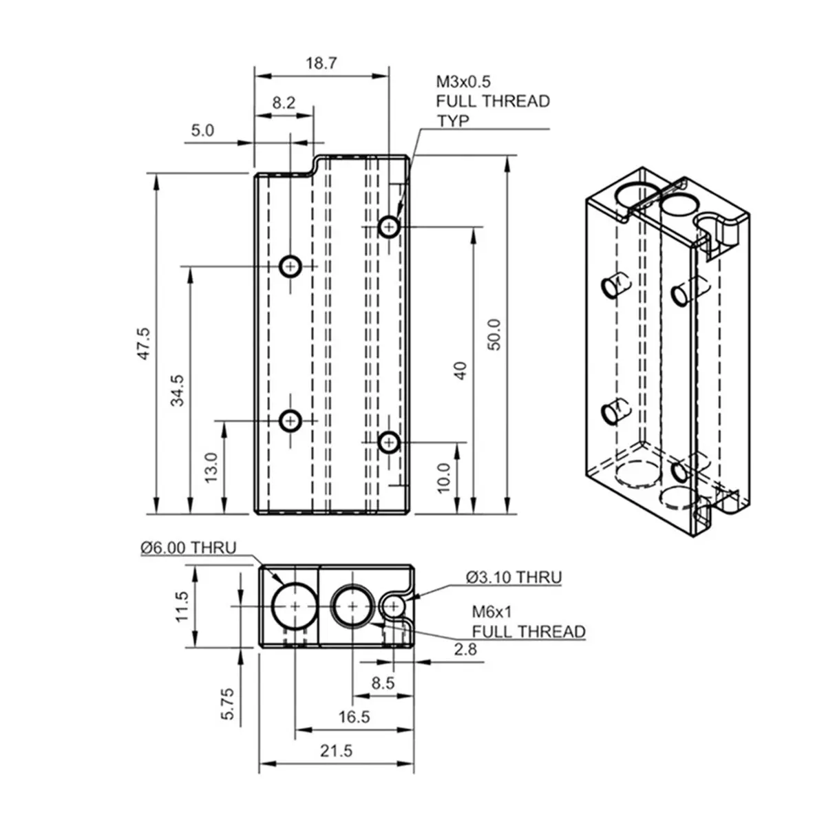 Budget-Friendly-For Super Aluminum Heating Block - Fit for Voron2.4 3D Printer DIY Hotend Nozzle Parts