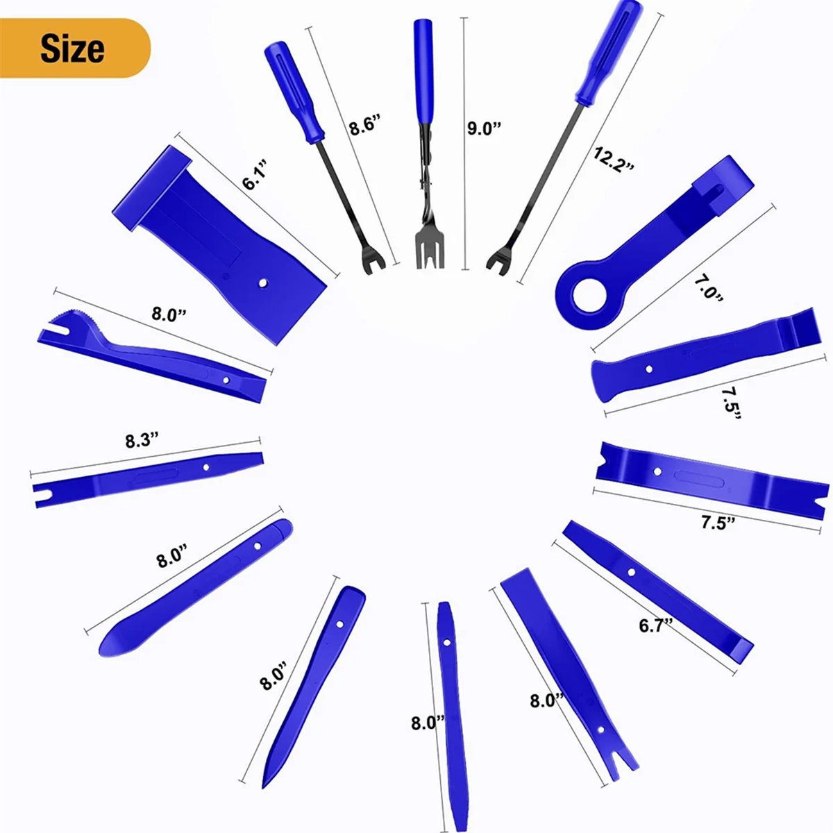 238 Pieces Trim Removal Tools, Car Push Pin Bumper Clamp Set Car Panel Radio Removal Car Clamp Fastener Terminal