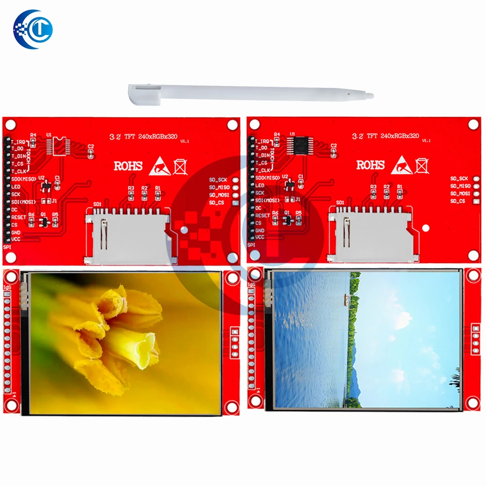 3.2 "3.2 بوصة TFT LCD وحدة شاشة تعمل باللمس 240X320 ST7789 شاشة الكريستال السائل لاردوينو UNO MEGA2560 مع اللمس/بدون اللمس