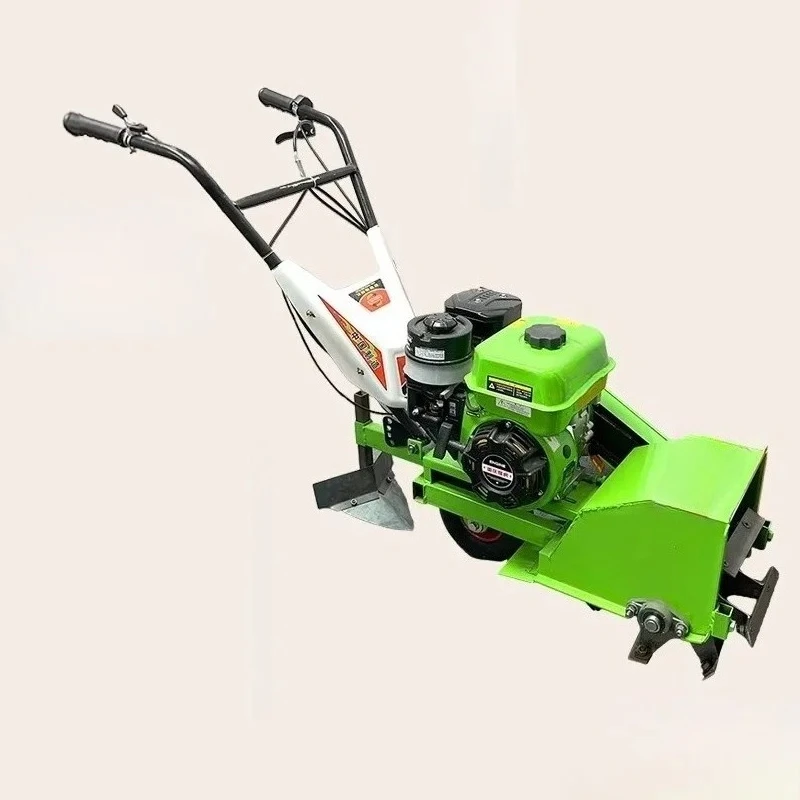 Micro-tillage weeder small household tillage rotary tiller hard ground tiller new four-wheel drive diesel  Garden Power Tools