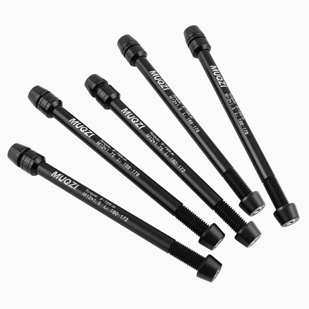 Front Rear Axle Bike Thru Axle Axle Lever Bike Shaft Bike Hub Skewers 166-178 mm Aluminum Alloy Bike Barrel Shaft Trainer