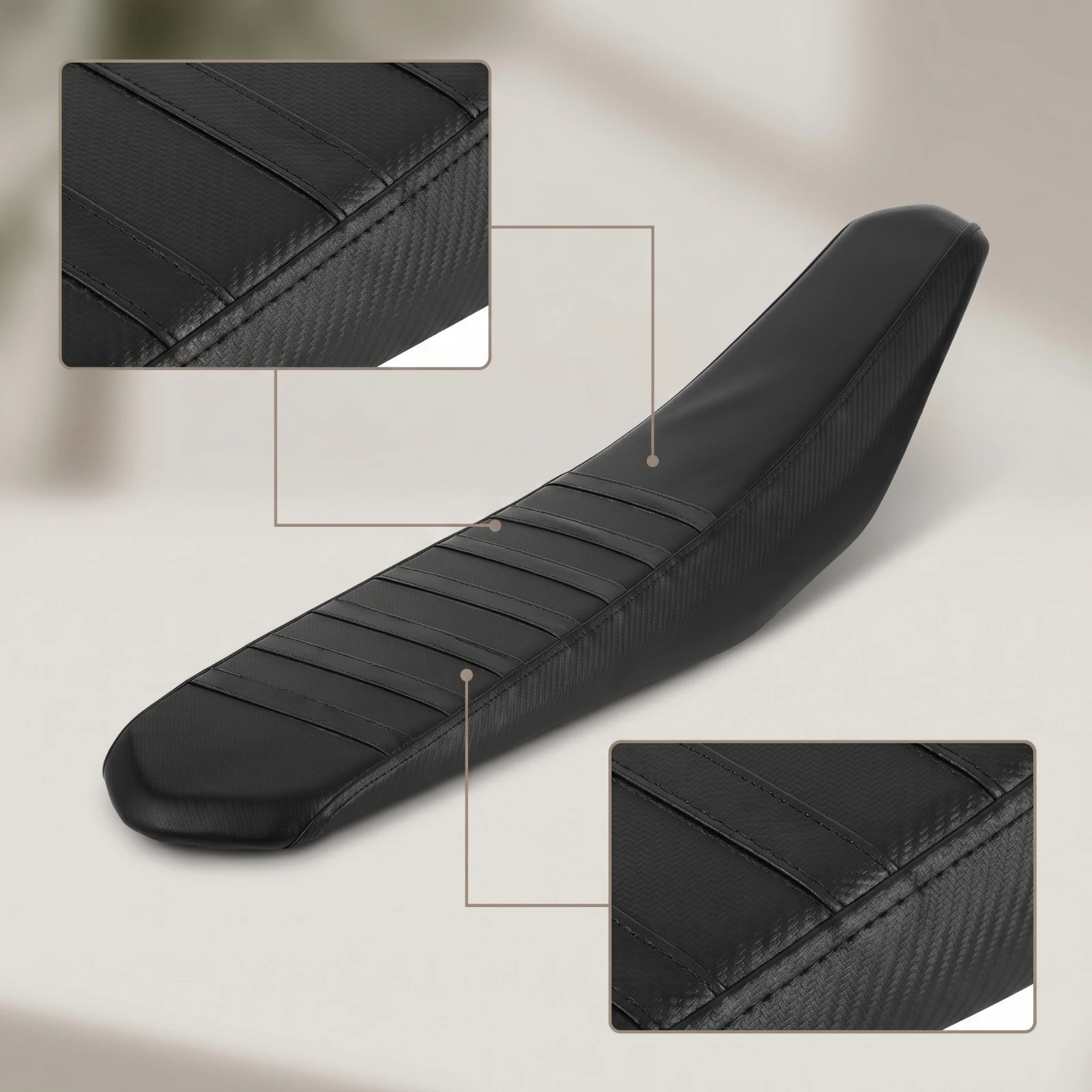 Motorcycle Seat Cover Waterproof Dirt Bike Seat Cover Replacement Textured for off-Road Riders, Trail Riding