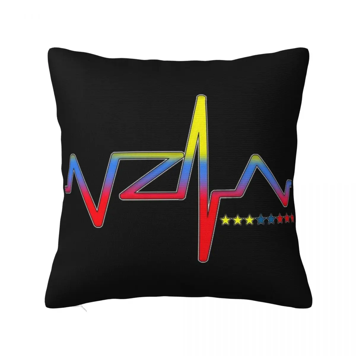 Venezuelans Venezuela Heartbeat Pillowcase Soft Fabric Cushion Cover Decorations Pillow Case Cover Home Zippered 40*40cm