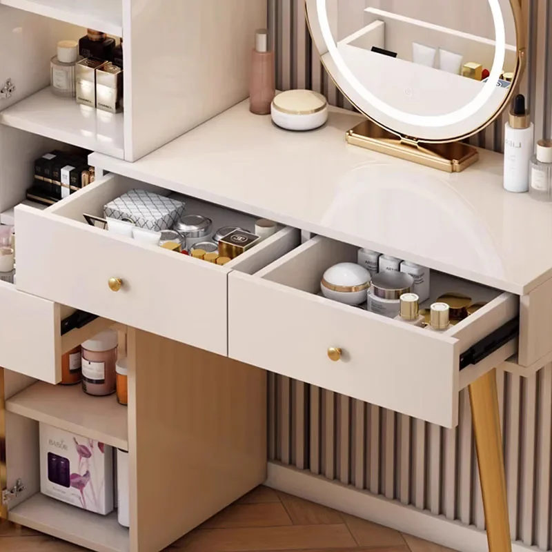 

Multifunctional Modern Dressing Table Nordic Organizers Storage Style Dressing Table Luxury Fashion Schminktisch Furniture