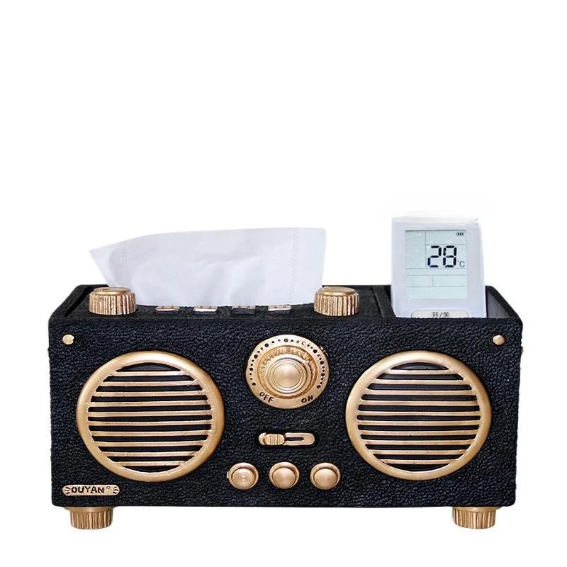 

Household tissue box, living room light luxury bedroom pumping carton, creative coffee table, multi-function remote control stor