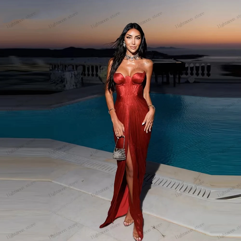Vintage Evening Dresses Charming Prom Dress Sleeveless Backless Robes فساتين سهرة Elegant Vestidos De Gala Pretty Customized