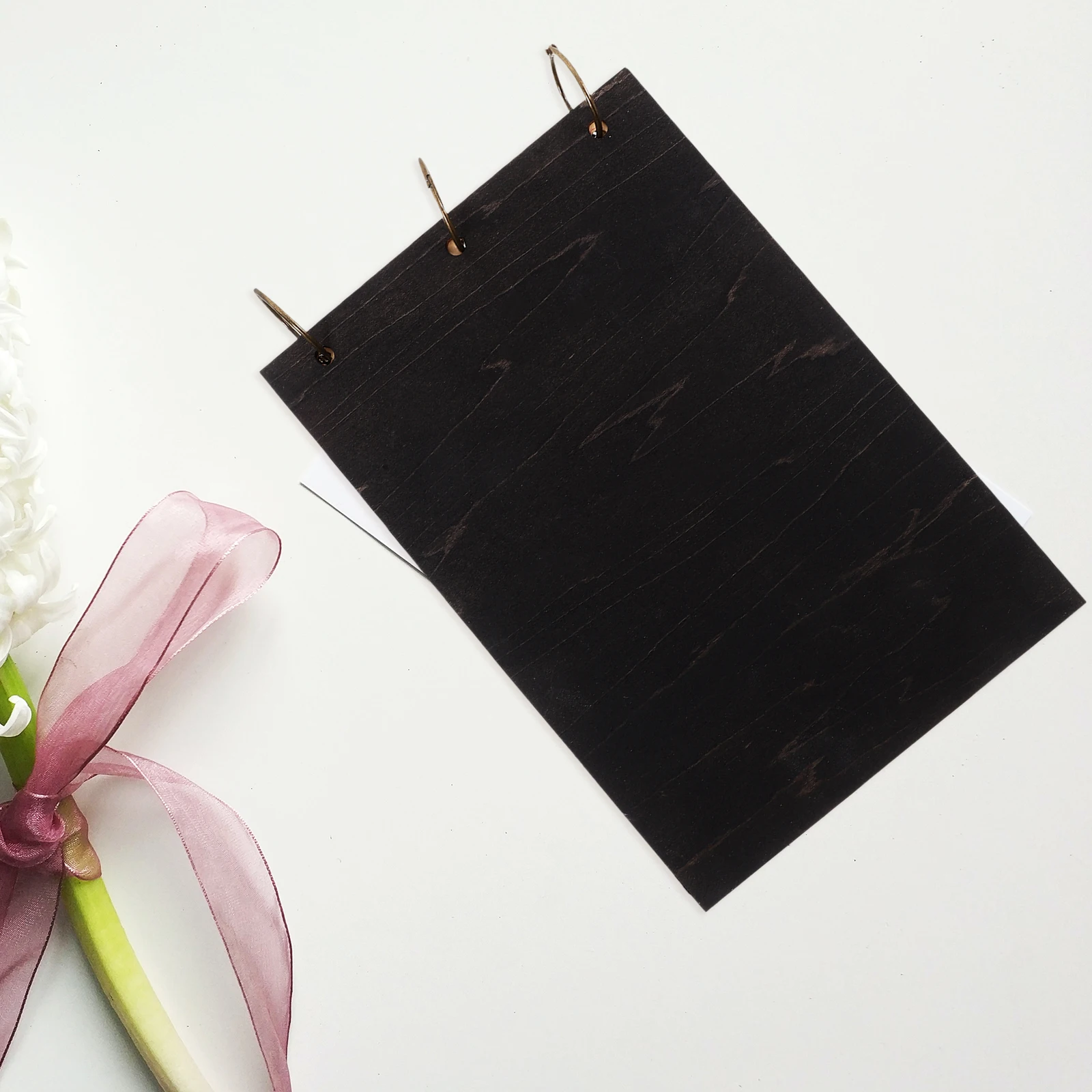 

Vintage Wooden Wedding Guest Book Rustic Charm Personalized DIY Engraving Cover Blank Pages Sign Supplies Themed Graduation