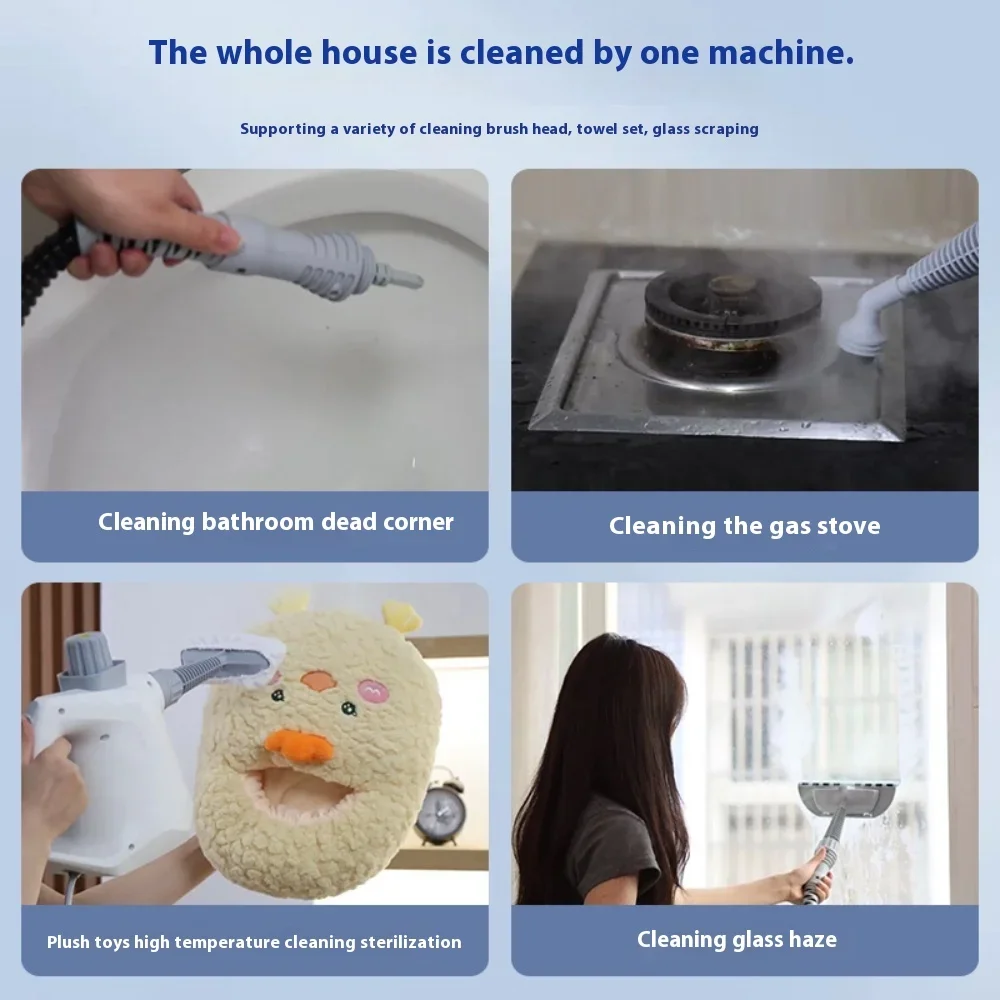 Portable Handheld Steam Cleaner Multifunction Home Professional Pressure Steam Cleaning Machine for Carpet Curtains Fabric Sofa