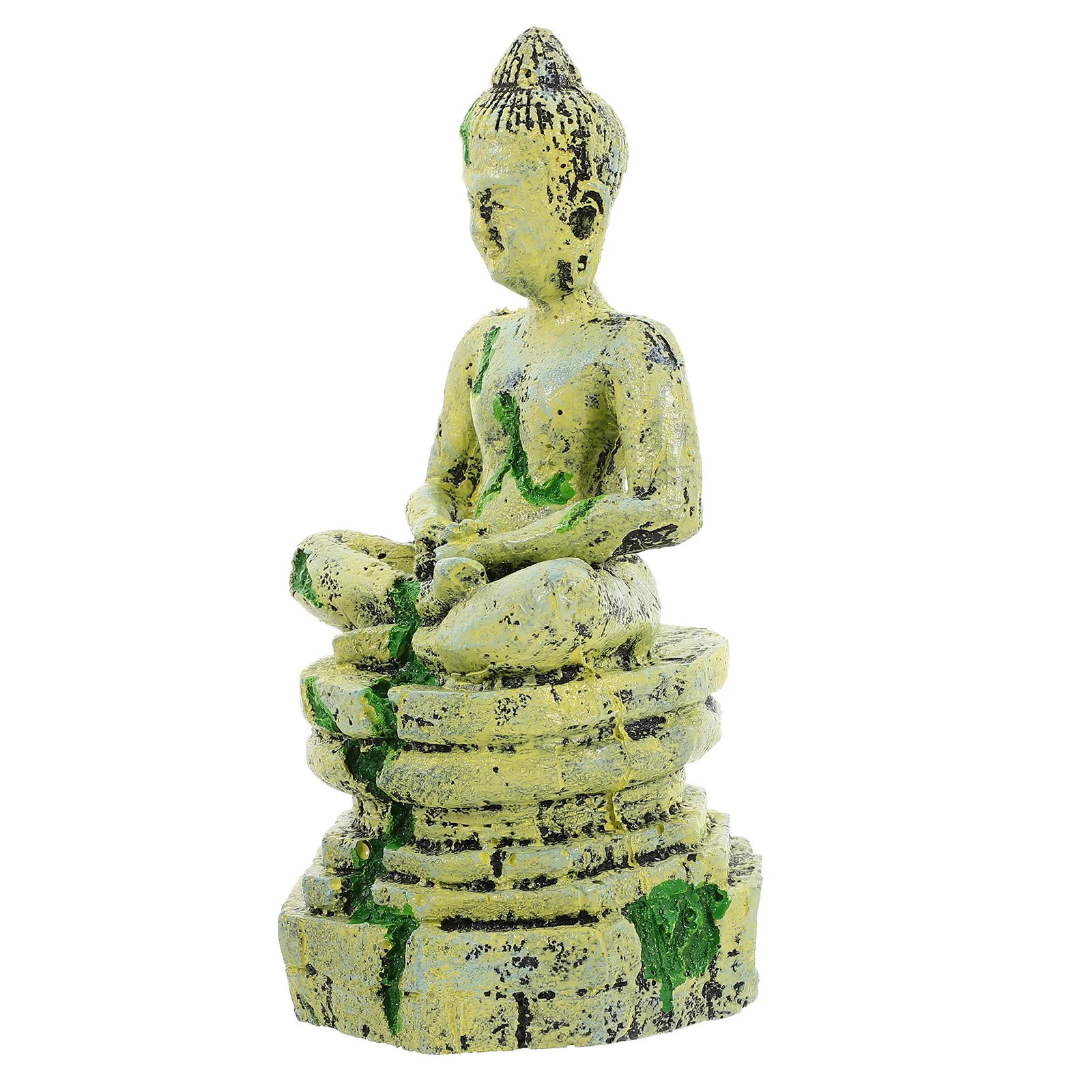 

1Pcs Sitting Buddha Underwater Resin Ornament Aquarium Landscape Fish Tank Decoration Creative Fish Tank Buddha Decor