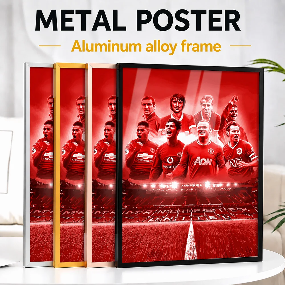 Legends Framed Metal Poster Personalized Photo Inspirational Hero Style Wall Art For Collector Room Thoughtful Supporter Gift