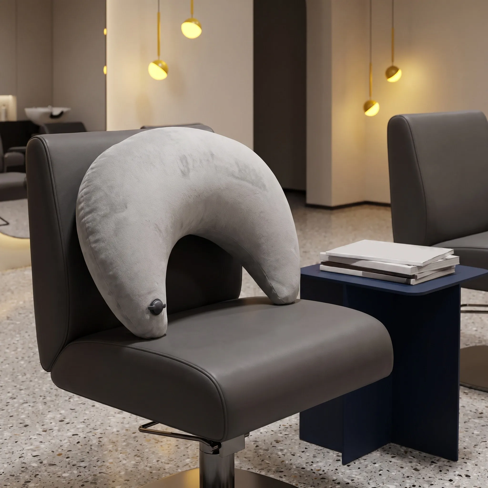 Inflatable U Shape Pillow for Hair Salon Nail Salon Office Car Sofa Bed Home Use Portable Lightweight Easy Inflate Deflate Gift