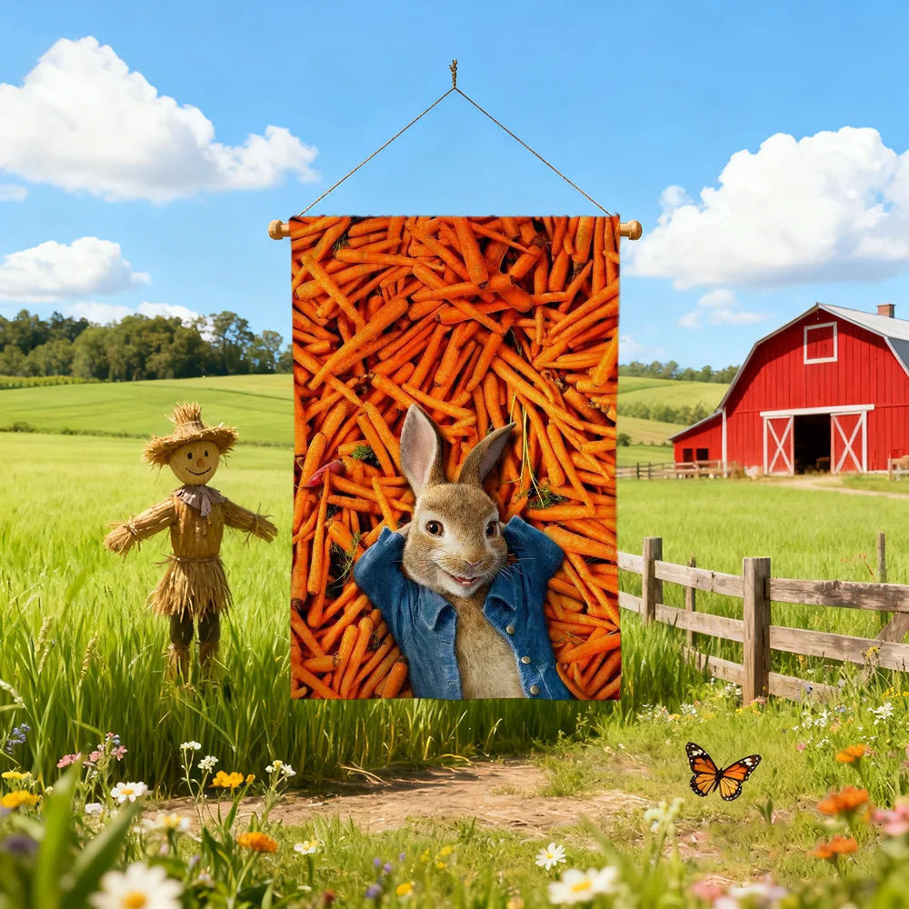P-peter ANIME CUTE R-rabbit flag For Living Room Hanging Home Dorm Decor Art Garage Bar Wall Club Live Decoration Banner