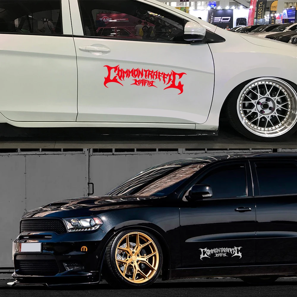 زجاج سيارة راية الرسومات النافذة الخلفية المرور المشترك المافيا سباق المشارب شارات الفينيل شاحنة الجسم ملصق اكسسوارات الديكور